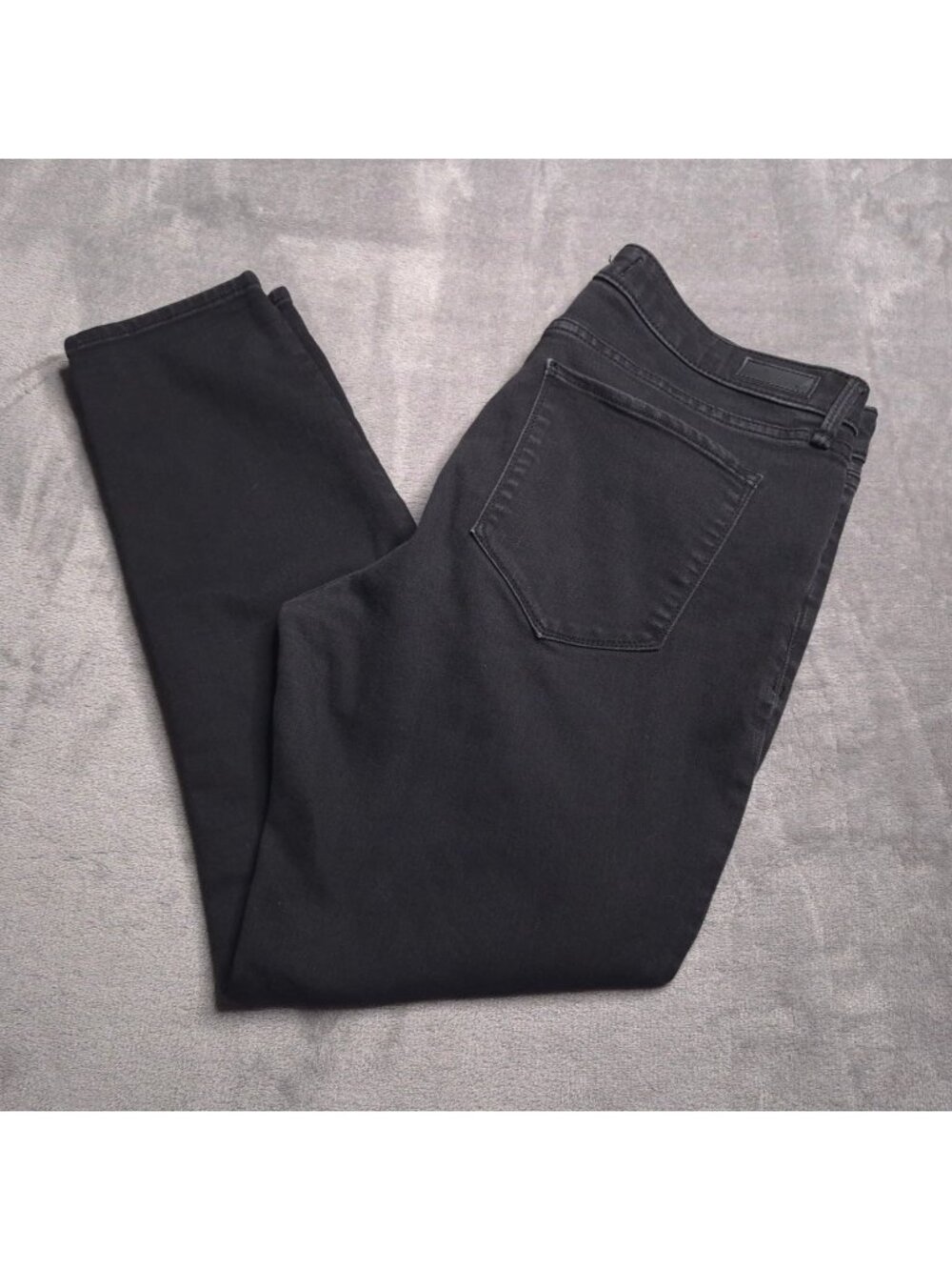 Abercrombie & Fitch Womens Black Mid-Rise Super Skinny Ankle Jeans 14 Stretch